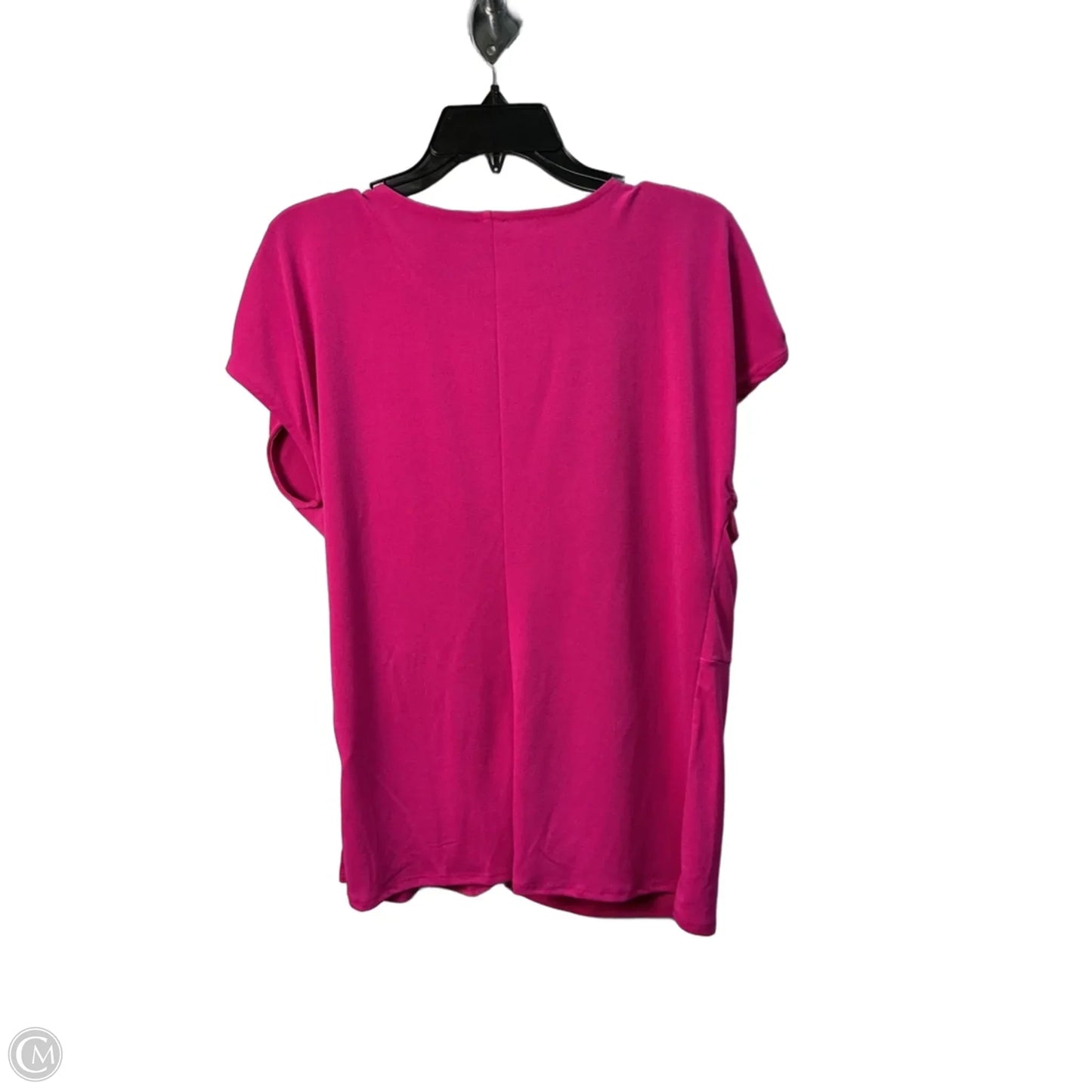 Top Short Sleeve By International Concepts In Pink, Size: M