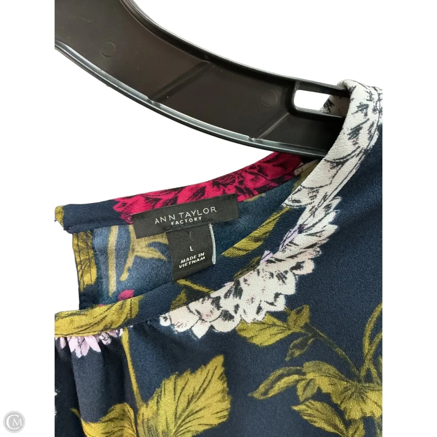 Top Long Sleeve By Loft In Floral Print, Size: L