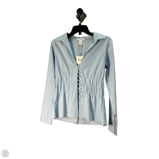 Top Long Sleeve By Clothes Mentor In Blue, Size: S