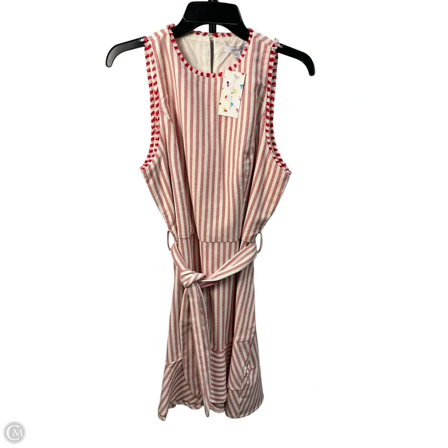 Dress Casual Midi By Lucy Paris In Striped Pattern, Size: L