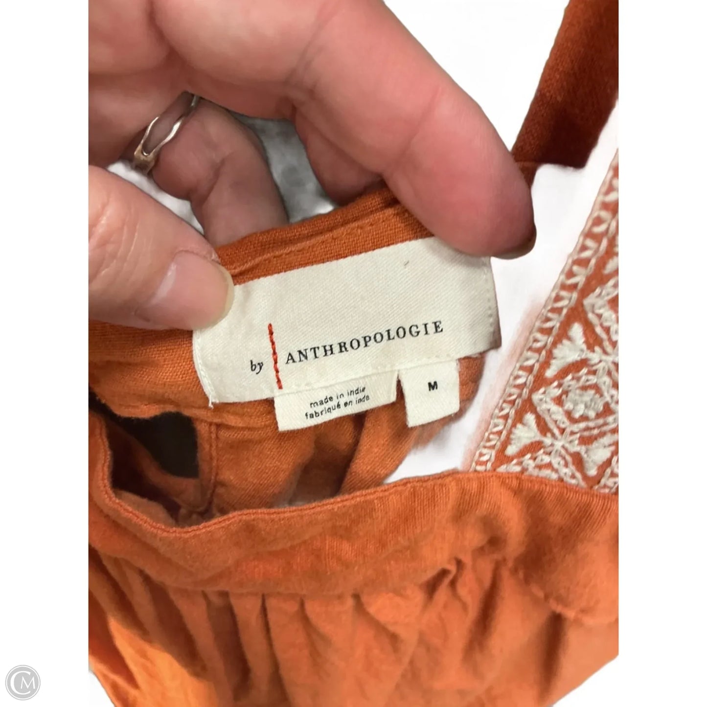 Top Sleeveless By Anthropologie In Orange, Size: M