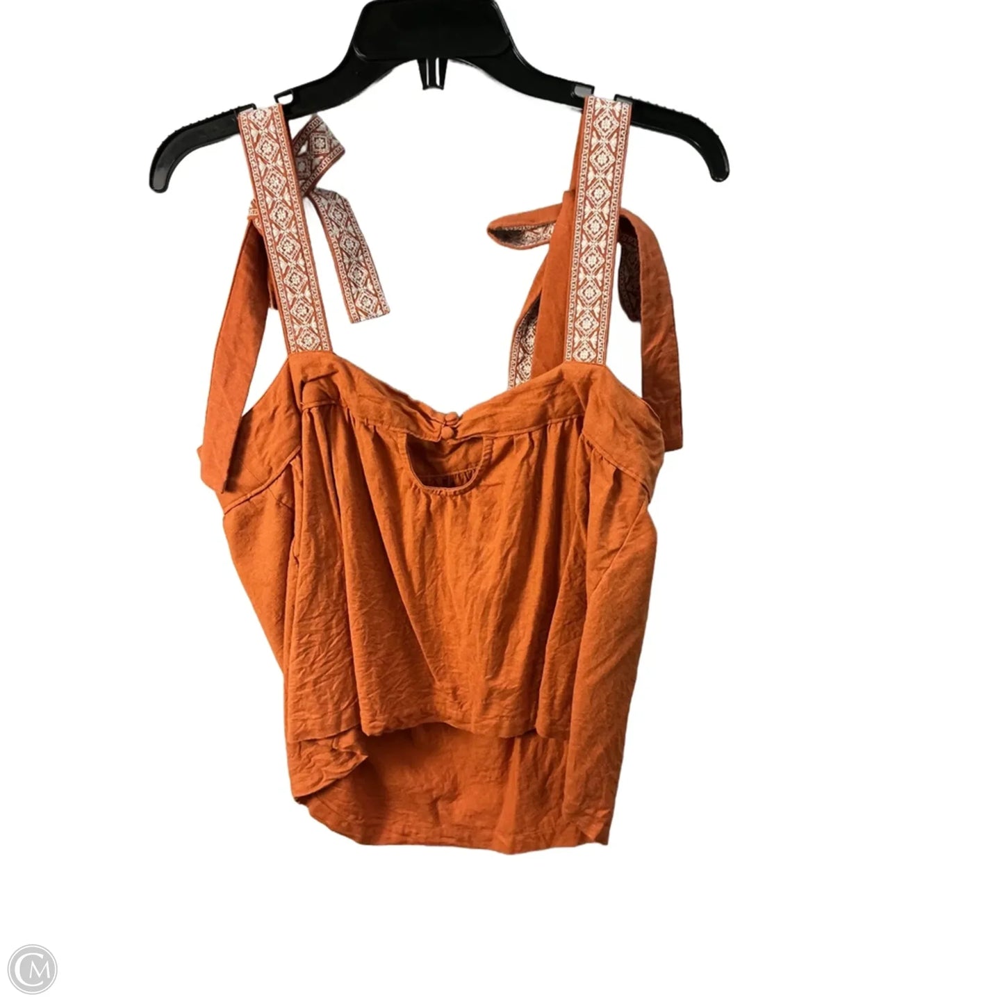 Top Sleeveless By Anthropologie In Orange, Size: M