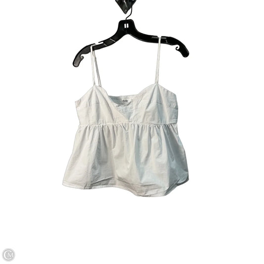 Top Sleeveless By Elodie In White, Size: L