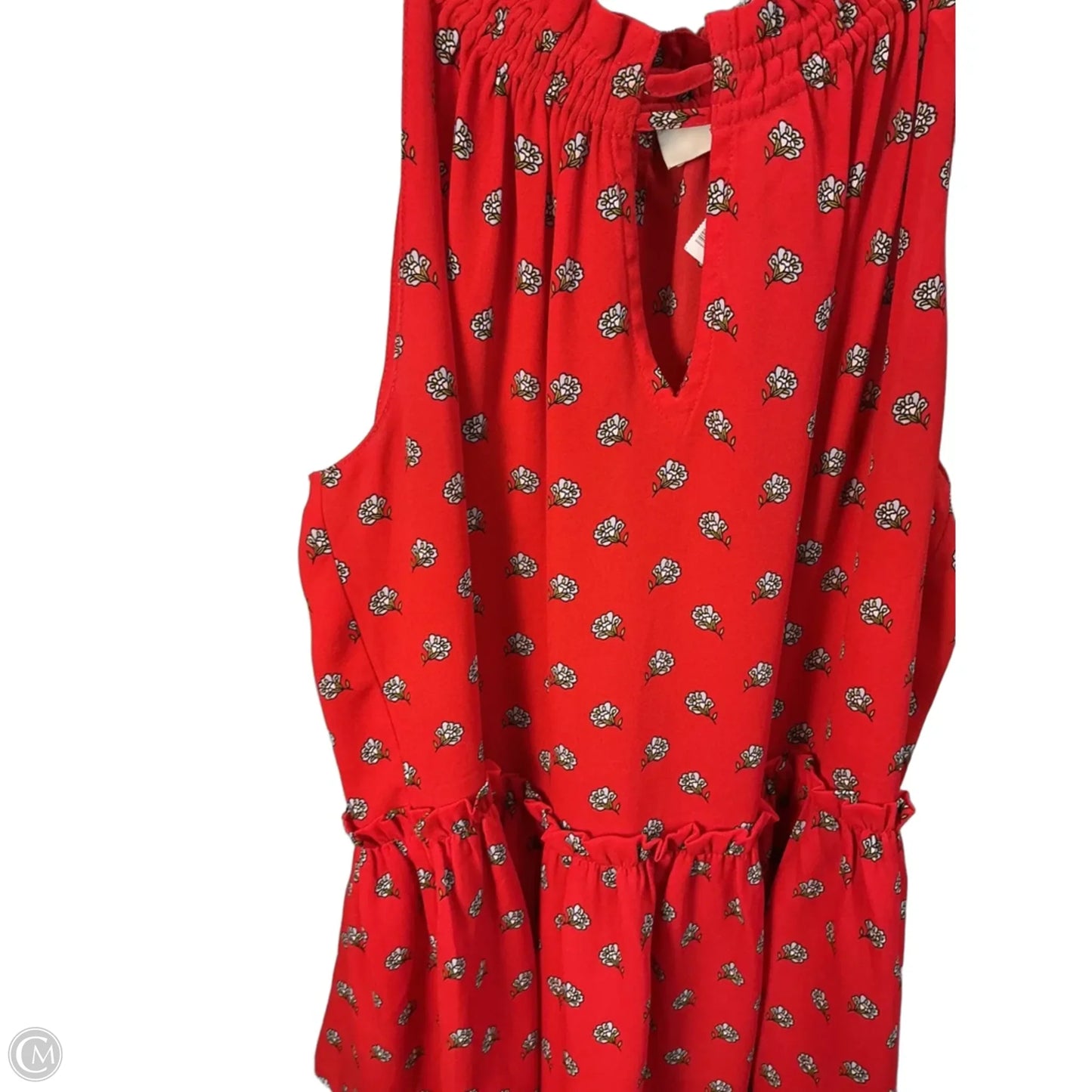 Top Sleeveless By Loft In Red, Size: S