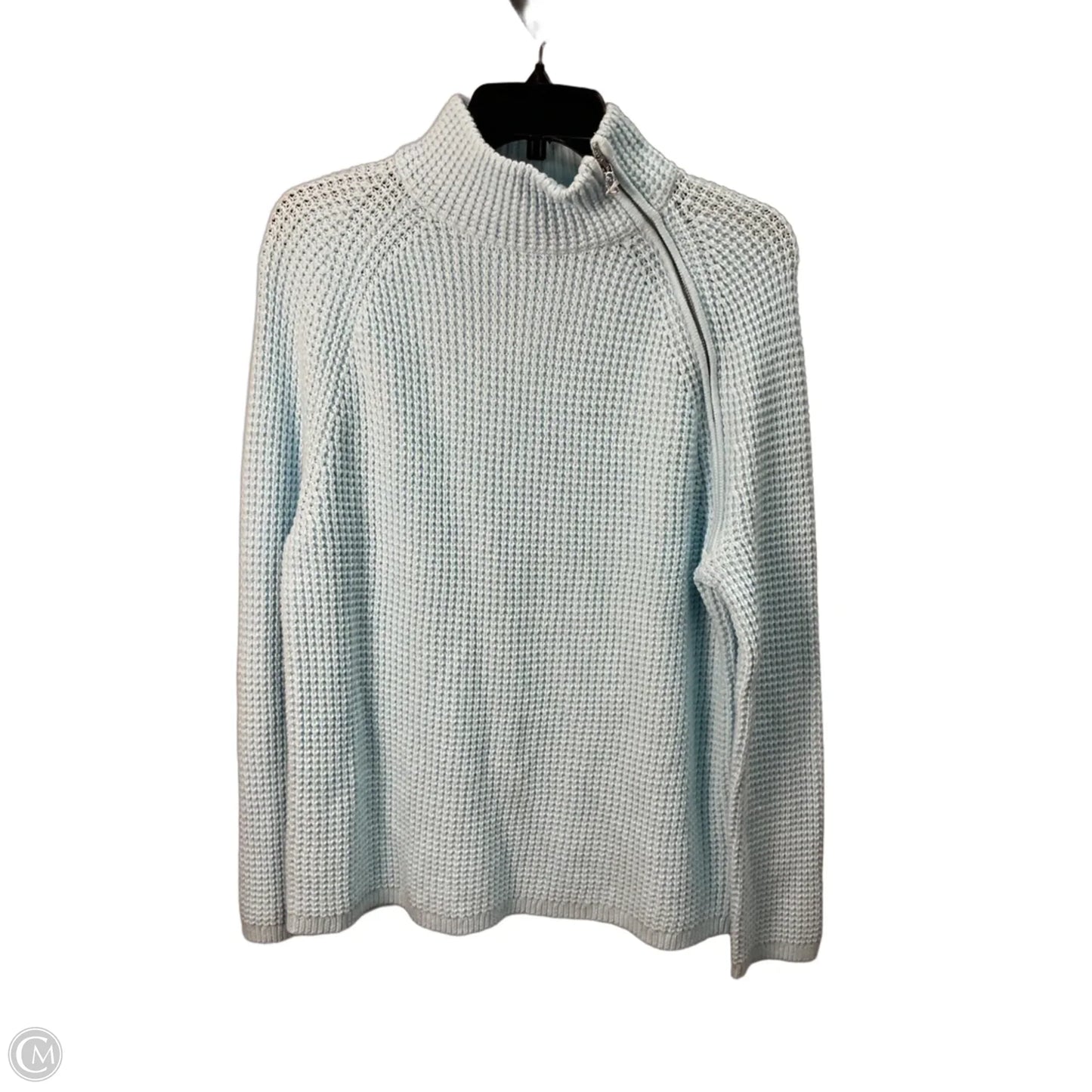Sweatshirt Collar By Ann Taylor In Aqua, Size: M