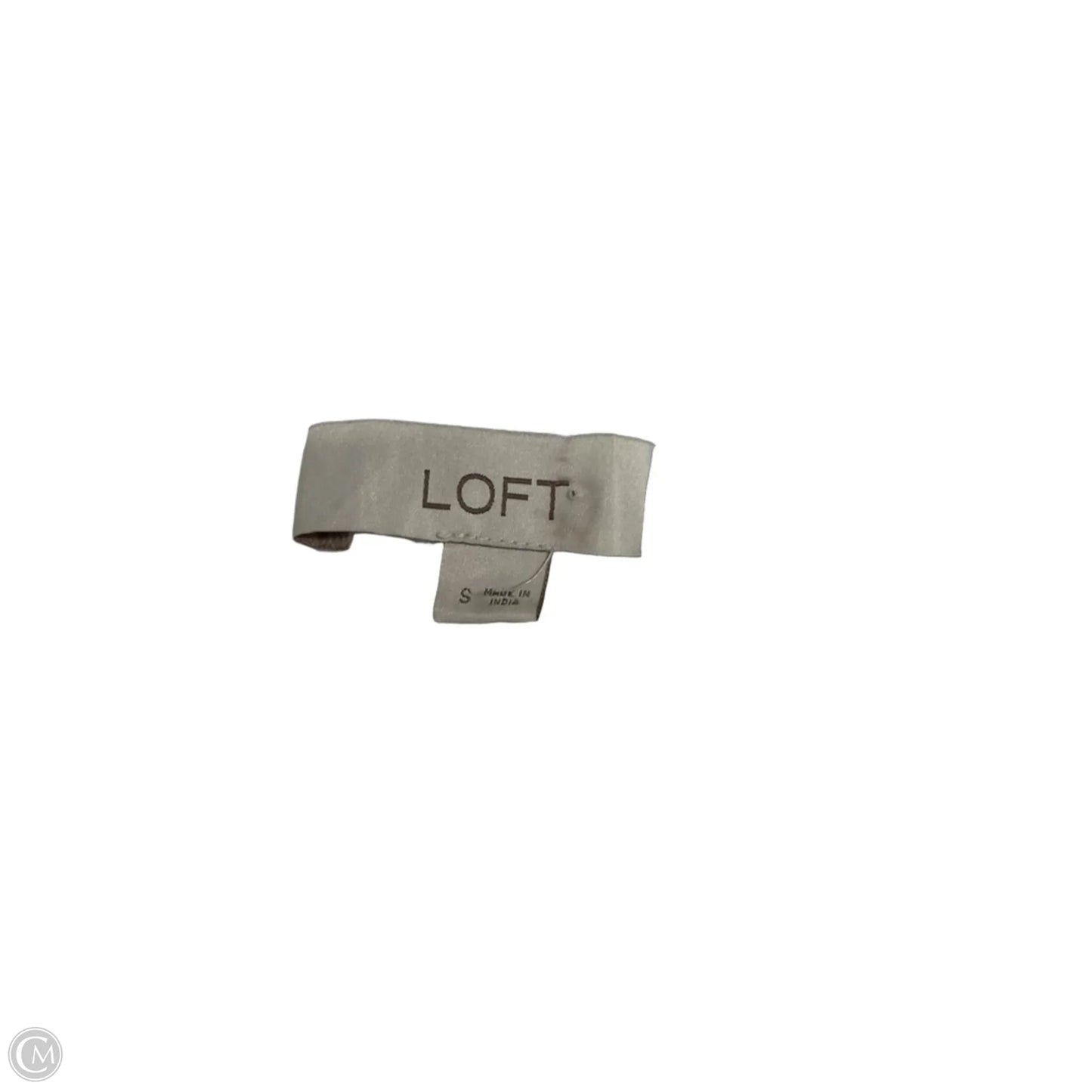 Top Sleeveless By Loft In White, Size: S