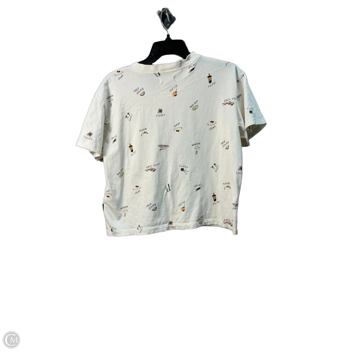 Top Short Sleeve By Madewell In Cream, Size: S