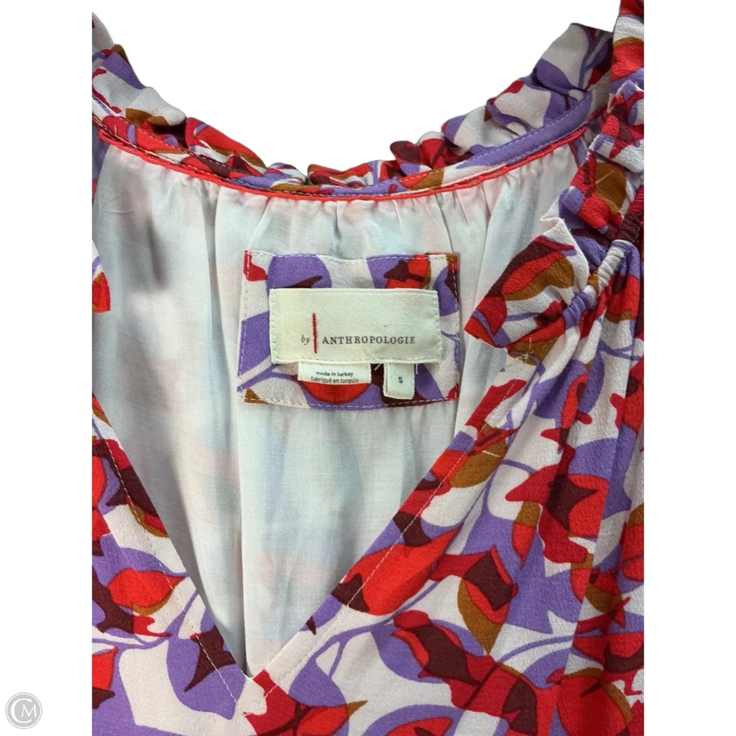 Dress Casual Midi By Anthropologie In Red, Size: S