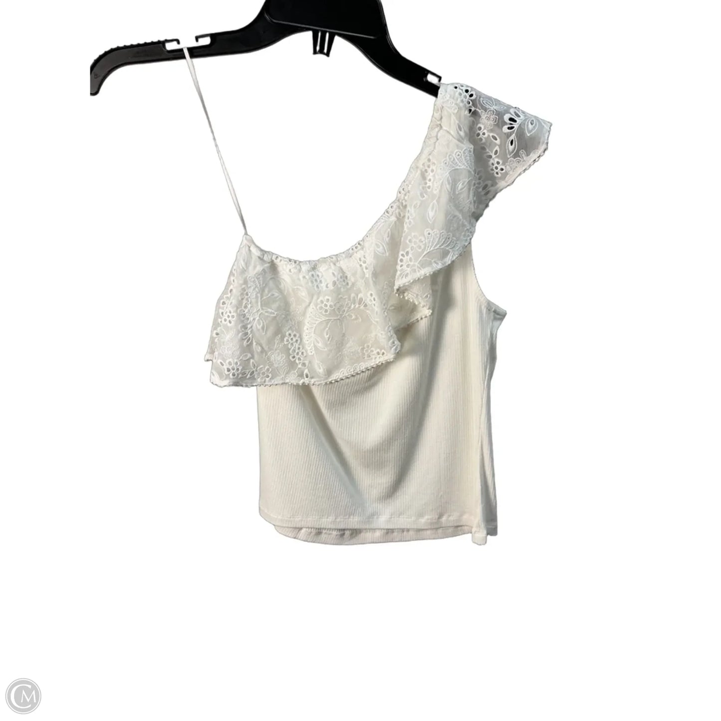 Top Sleeveless By Heartloom In White, Size: M