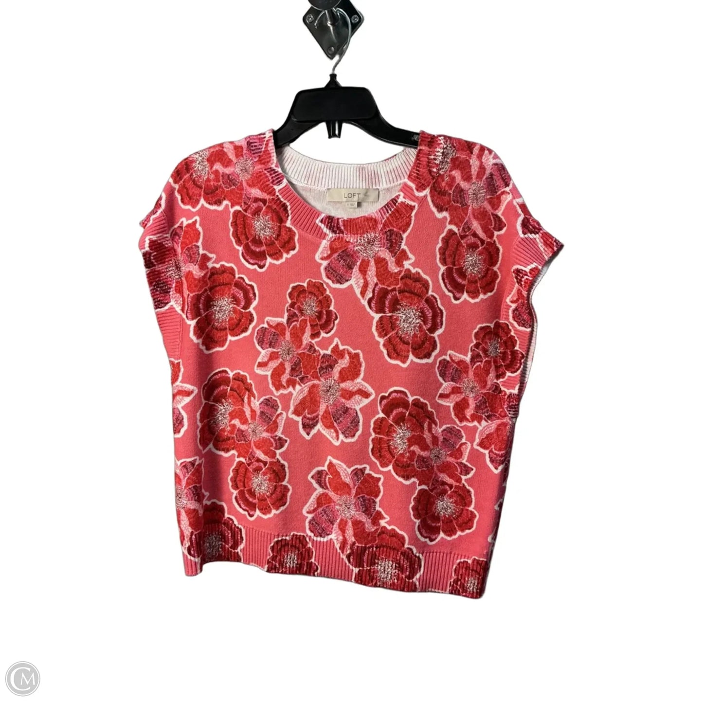 Top Sleeveless By Loft In Pink, Size: S