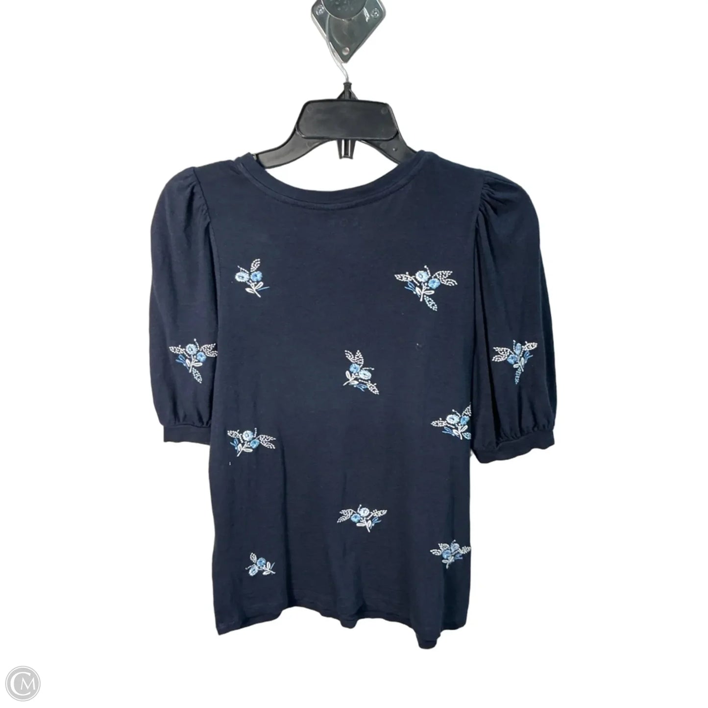 Top Short Sleeve By Loft In Blue, Size: S