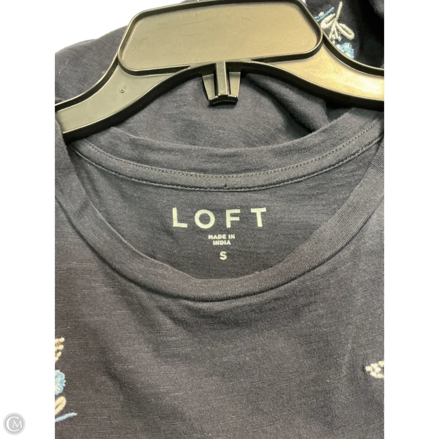 Top Short Sleeve By Loft In Blue, Size: S