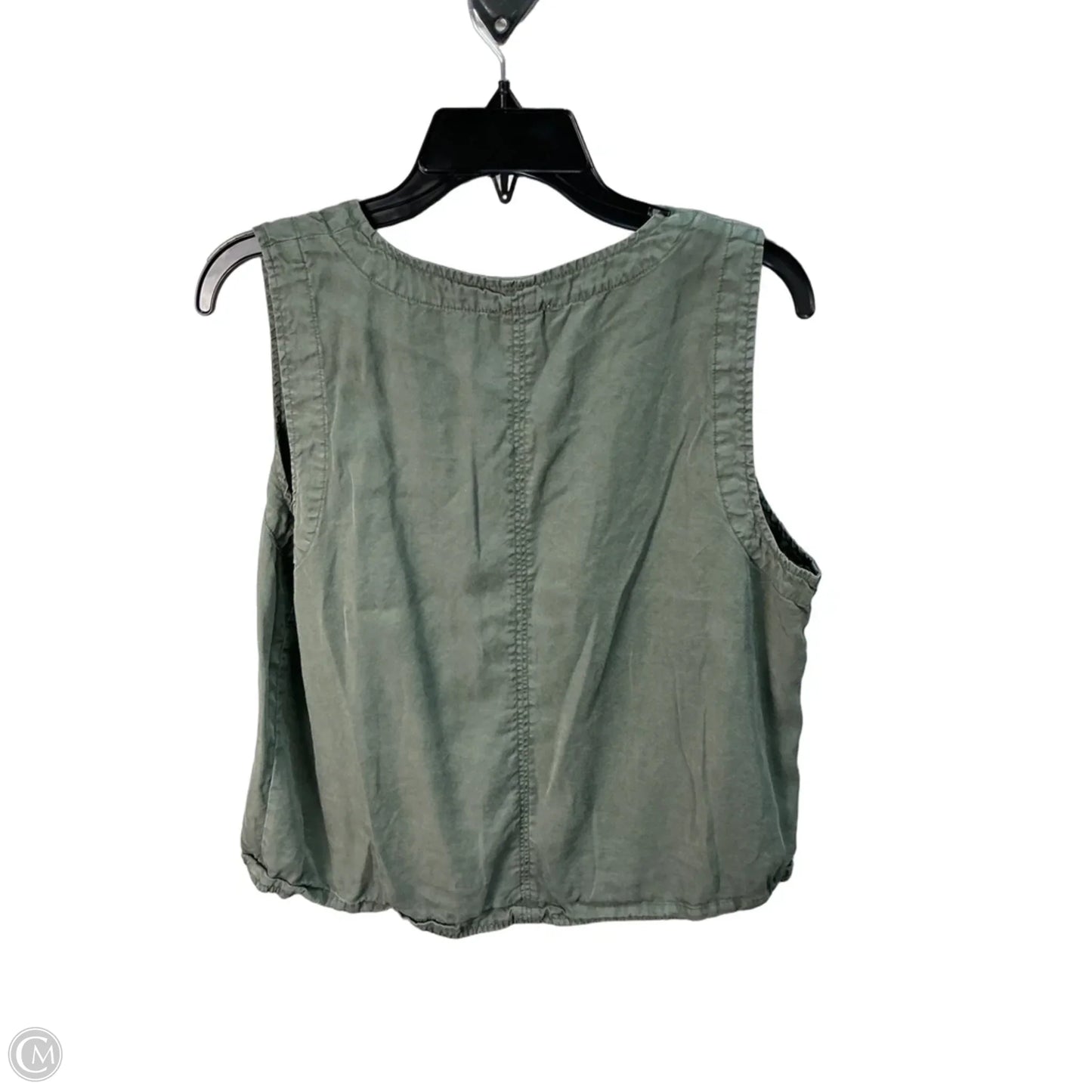 Top Sleeveless By Evereve In Green, Size: L