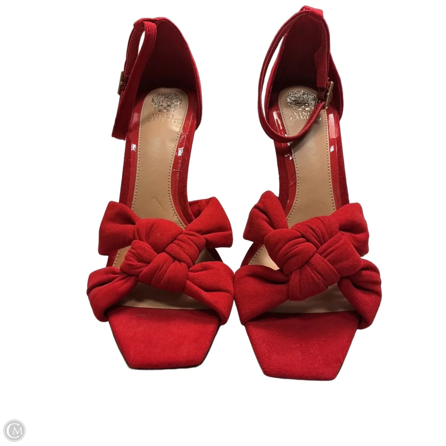 Sandals Heels Stiletto By Vince Camuto In Red, Size: 9