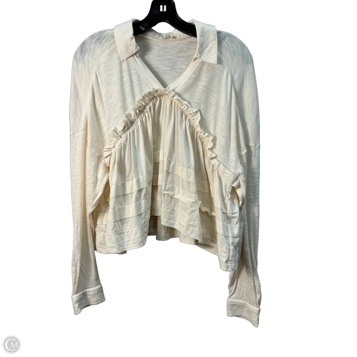 Top Long Sleeve By Pilcro In Cream, Size: Xs