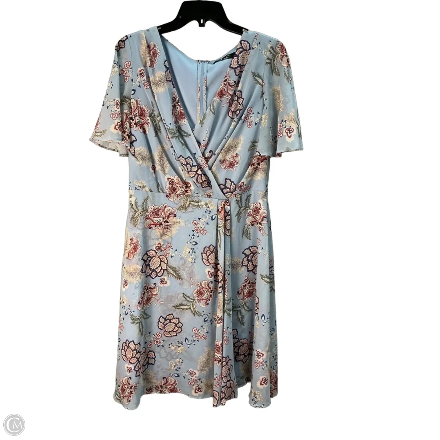 Dress Casual Midi By Lauren By Ralph Lauren In Blue, Size: M