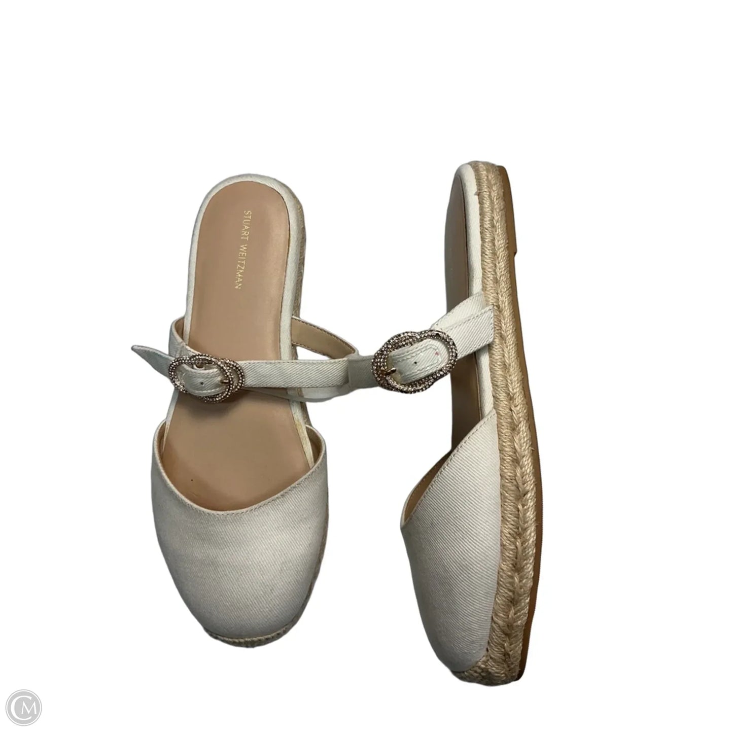 Shoes Designer By Stuart Weitzman In White, Size: 9.5