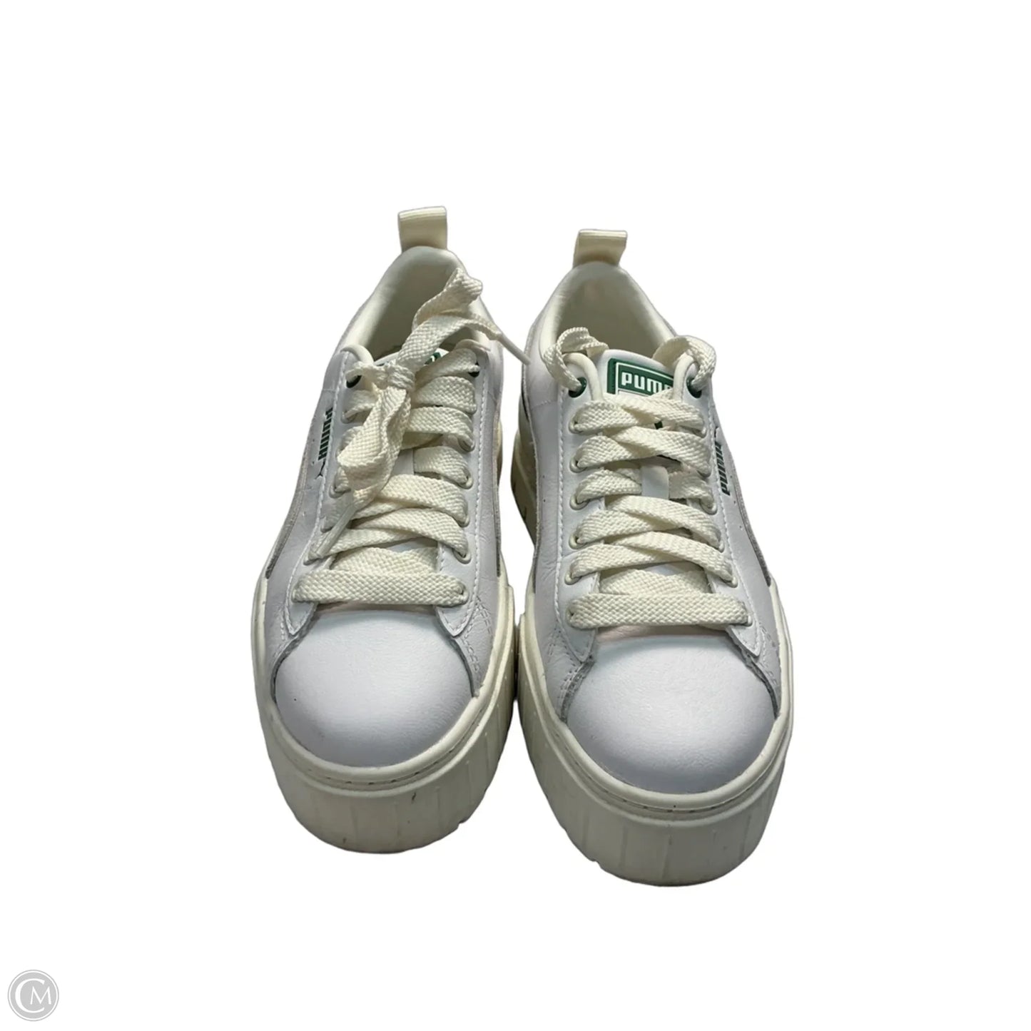 Shoes Sneakers By Puma In Green, Size: 6.5