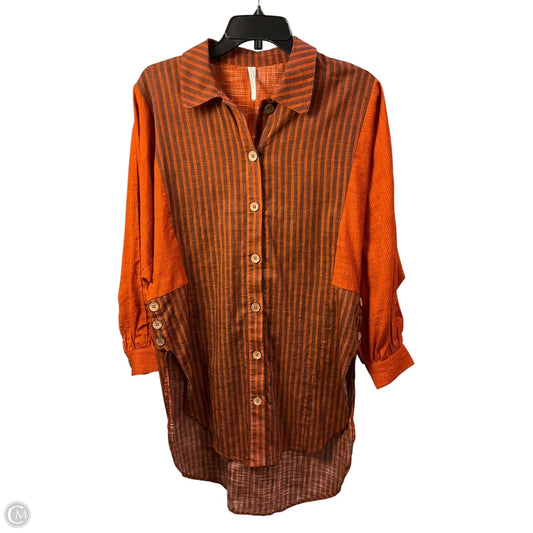 Tunic Long Sleeve By Anthropologie In Red, Size: Xxs