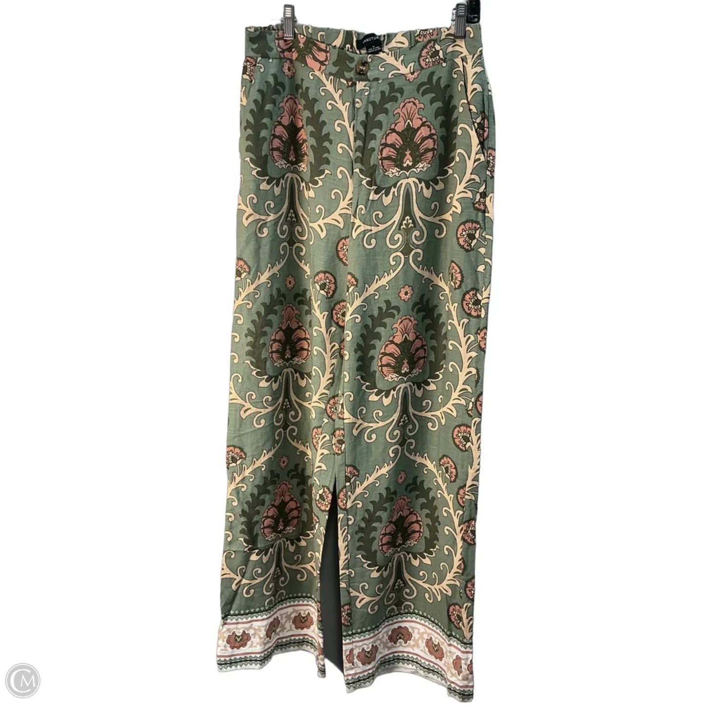 Pants Wide Leg By Sanctuary In Green, Size: M