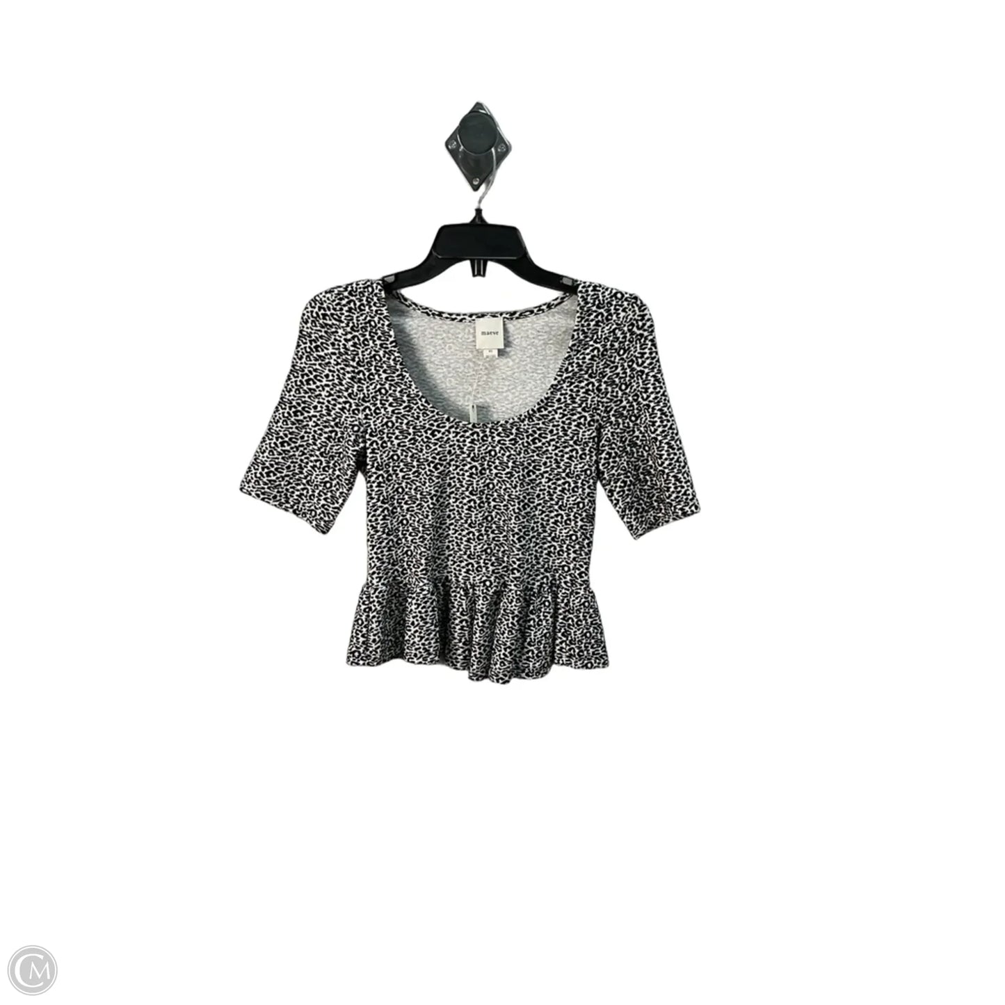 Top Short Sleeve By Maeve In Animal Print, Size: Xs