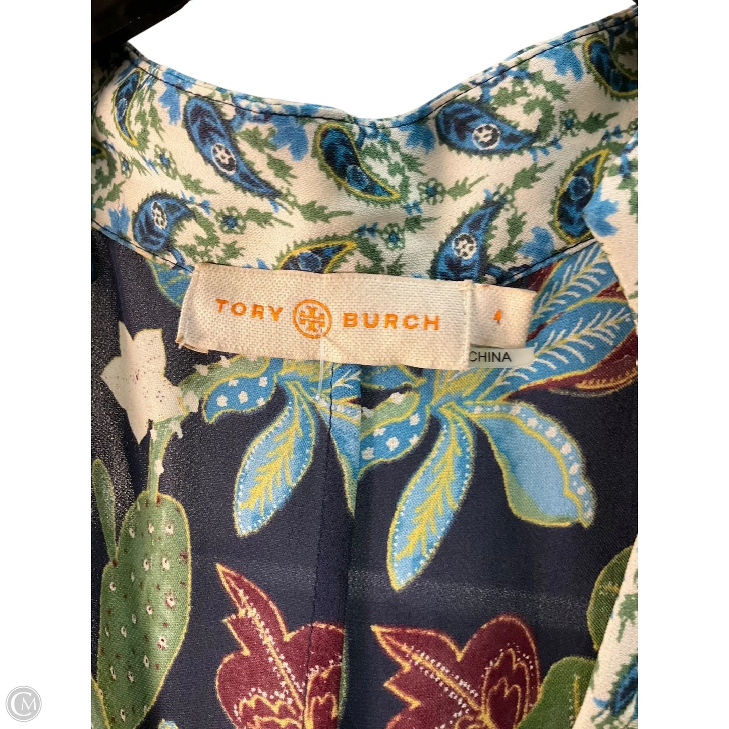 Dress Designer By Tory Burch In Green, Size: 4