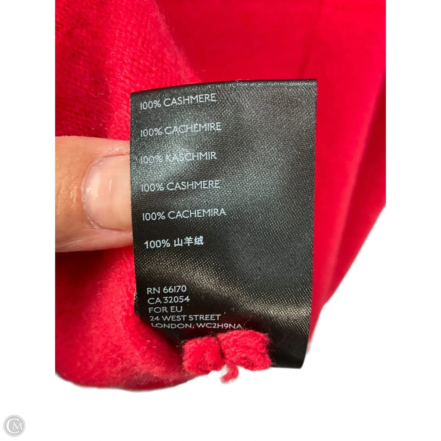 Sweater Cashmere By Anthropologie In Red, Size: Xs