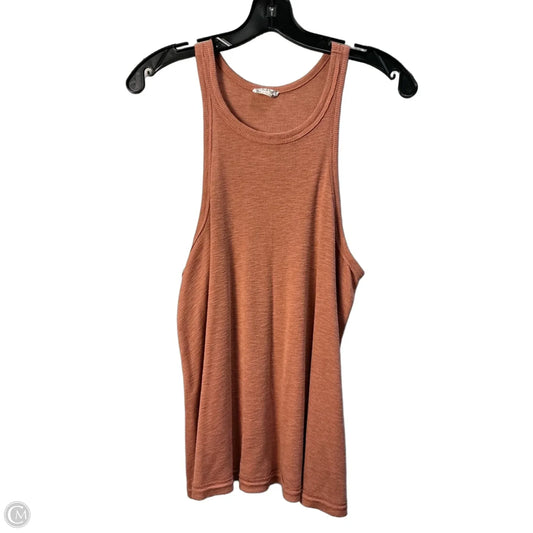 Top Sleeveless Basic By Free People In Orange, Size: M