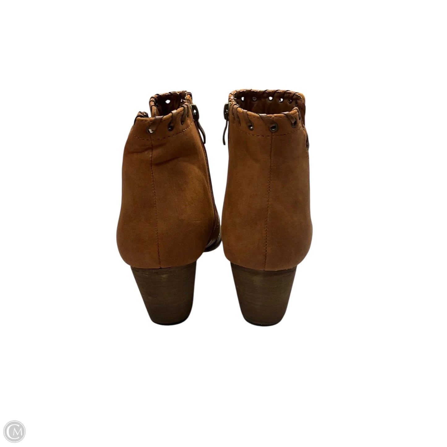 Boots Ankle Heels By Vintage Havana In Brown, Size: 9
