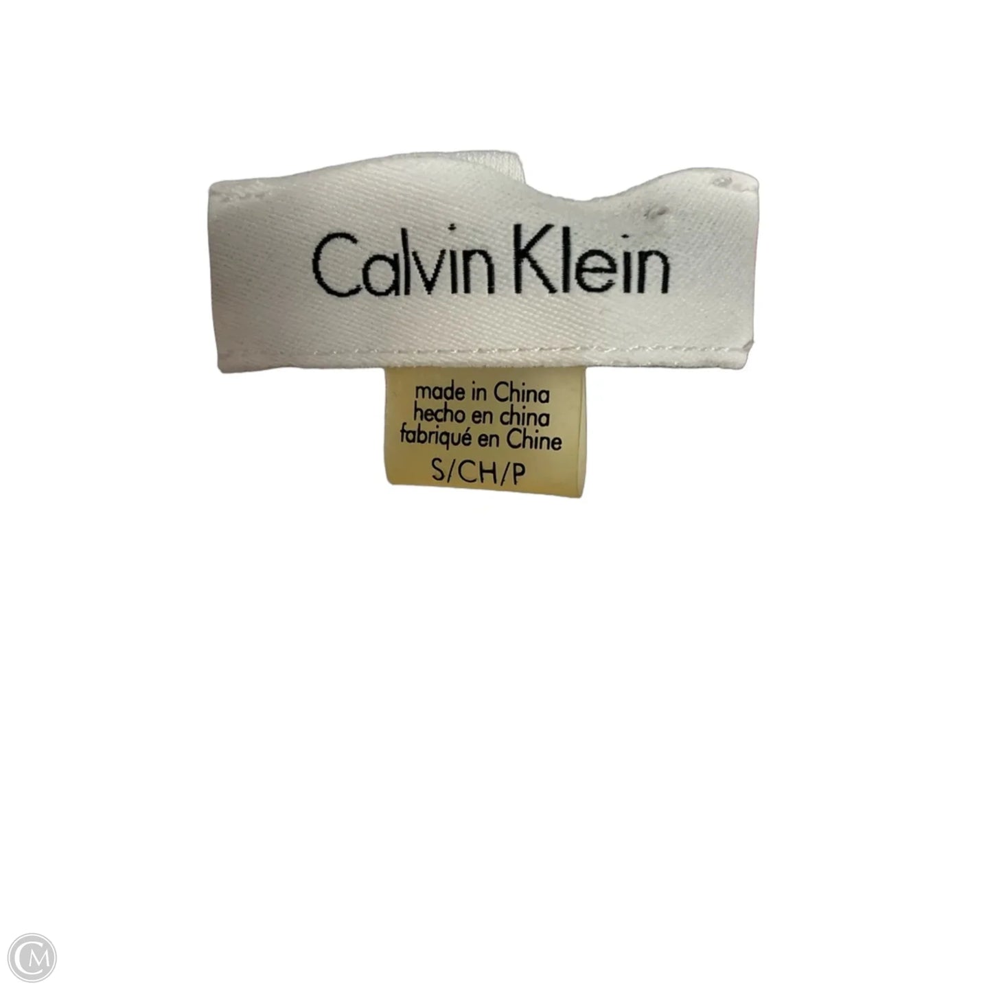 Top Sleeveless By Calvin Klein In Floral Print, Size: S