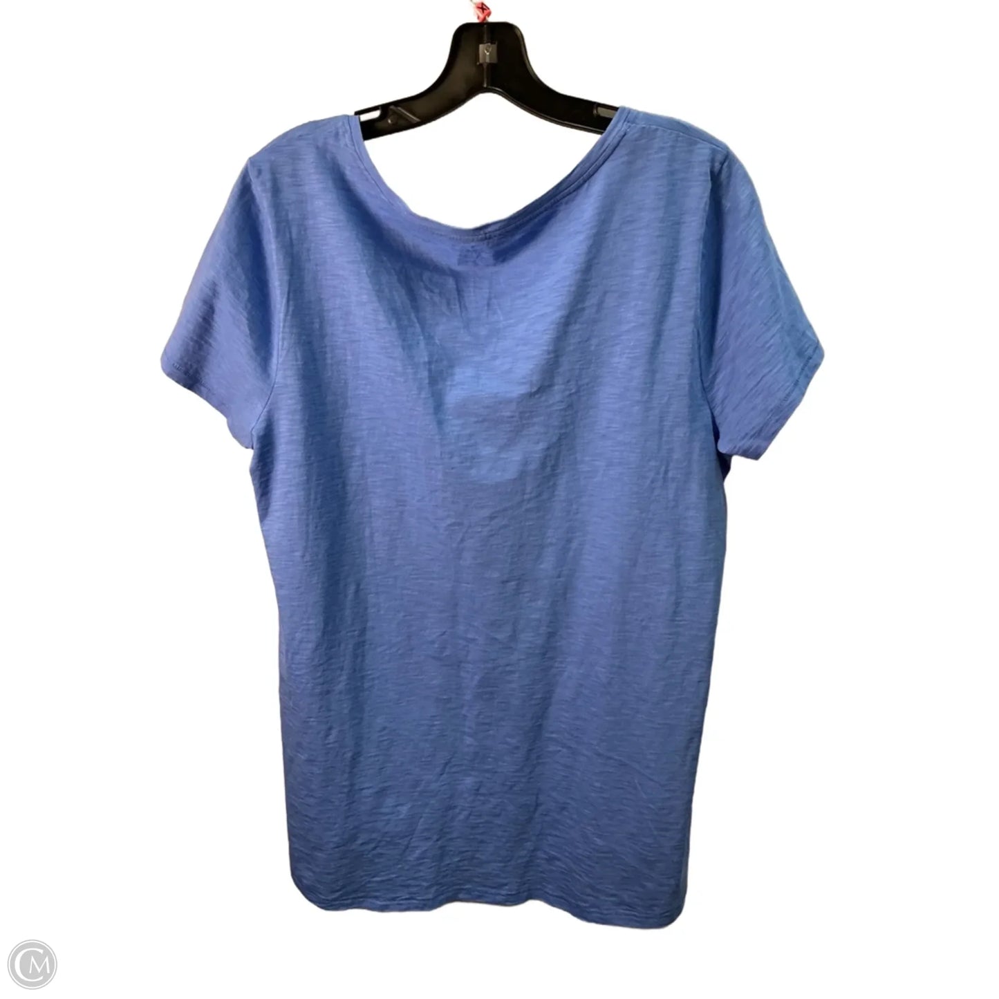 Top Short Sleeve Designer By Lilly Pulitzer In Blue, Size: Xl