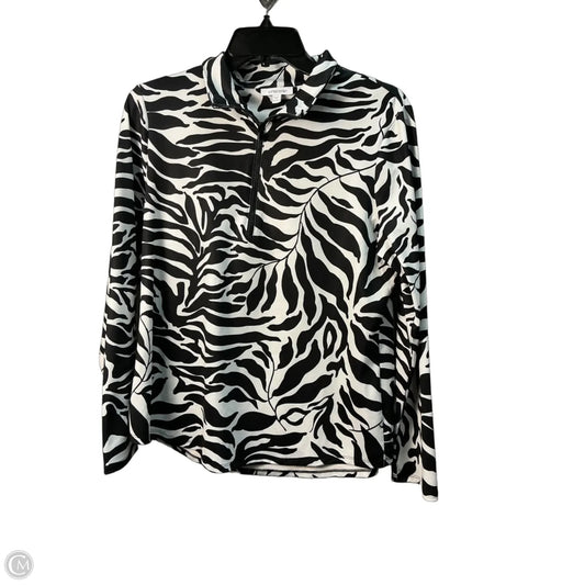 Athletic Sweatshirt Collar By Chicos In Black, Size: M
