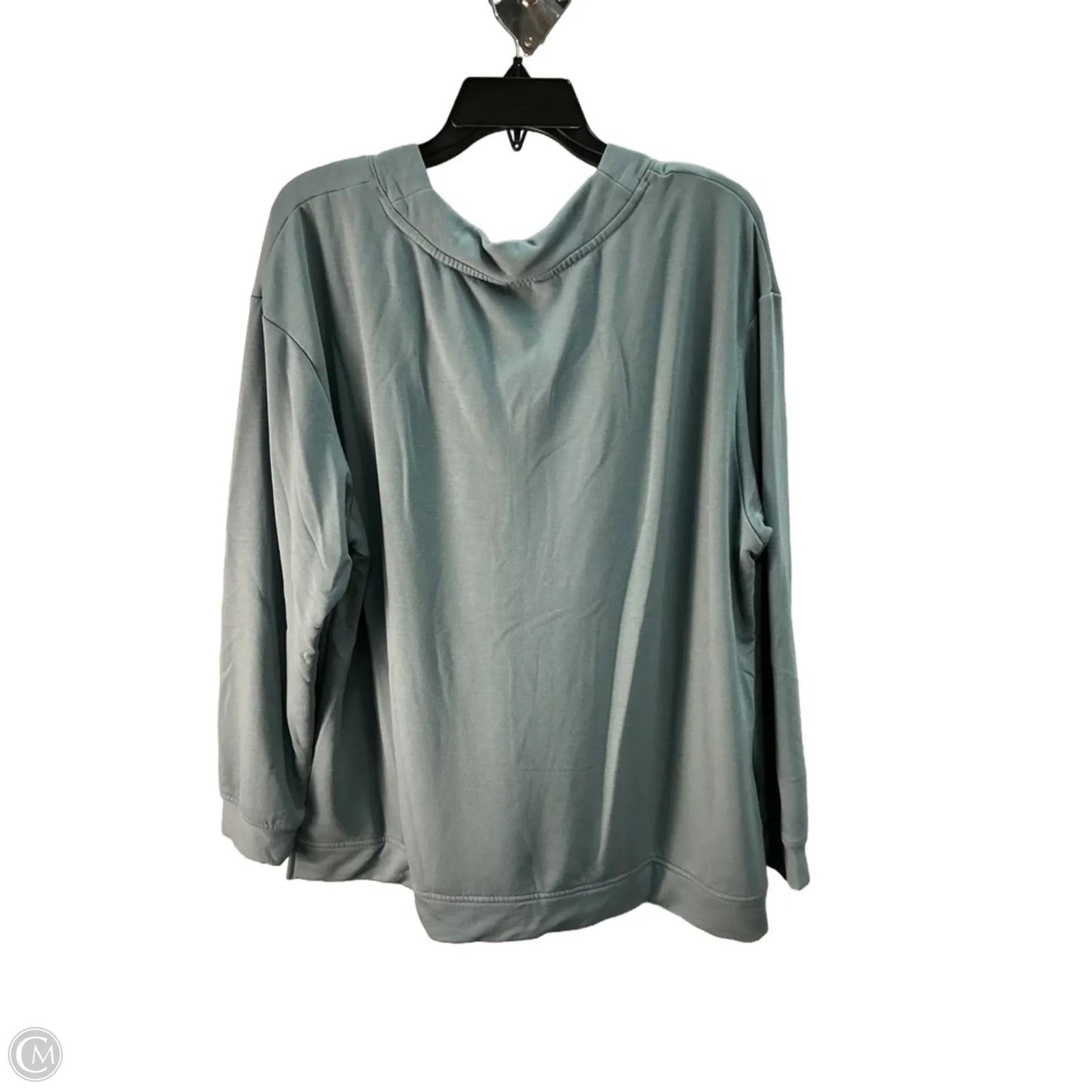 Top Long Sleeve By Orvis In green, Size: 18
