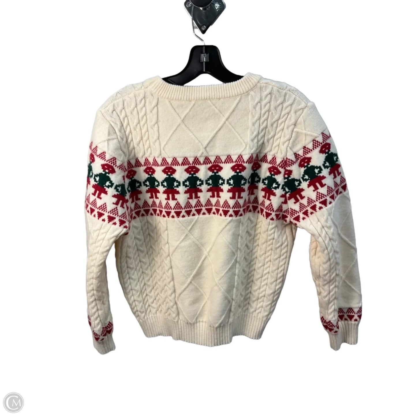 Sweater By Clothes Mentor In Cream, Size: S