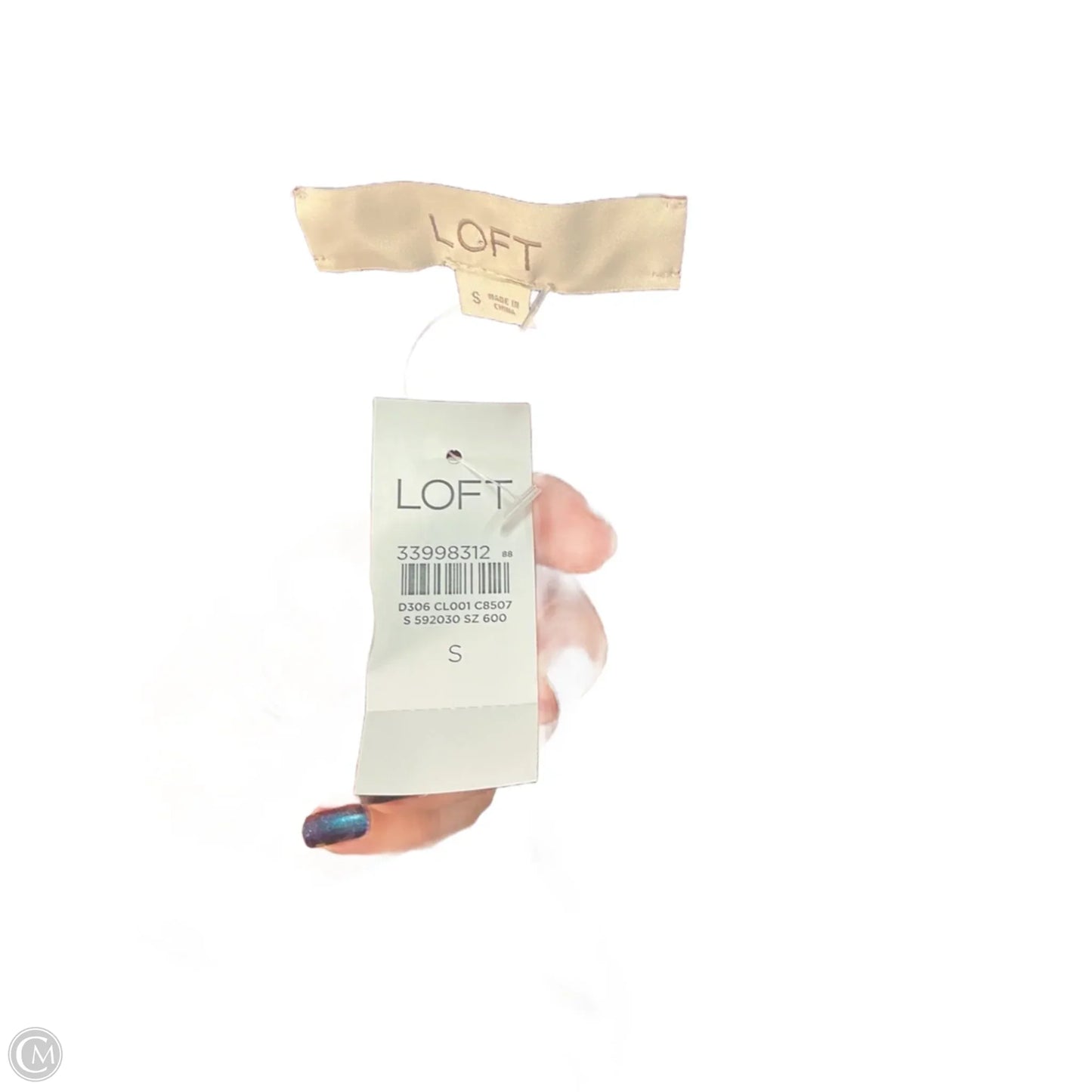 Sweater Cardigan By Loft In Purple, Size: S