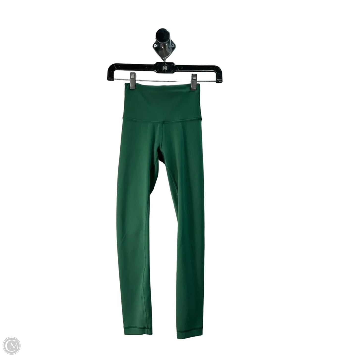 Athletic Leggings By Lululemon In Green, Size: Xs