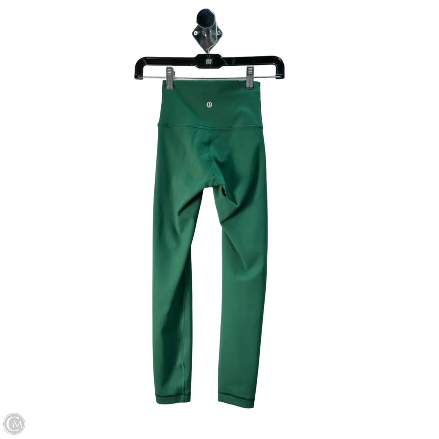 Athletic Leggings By Lululemon In Green, Size: Xs