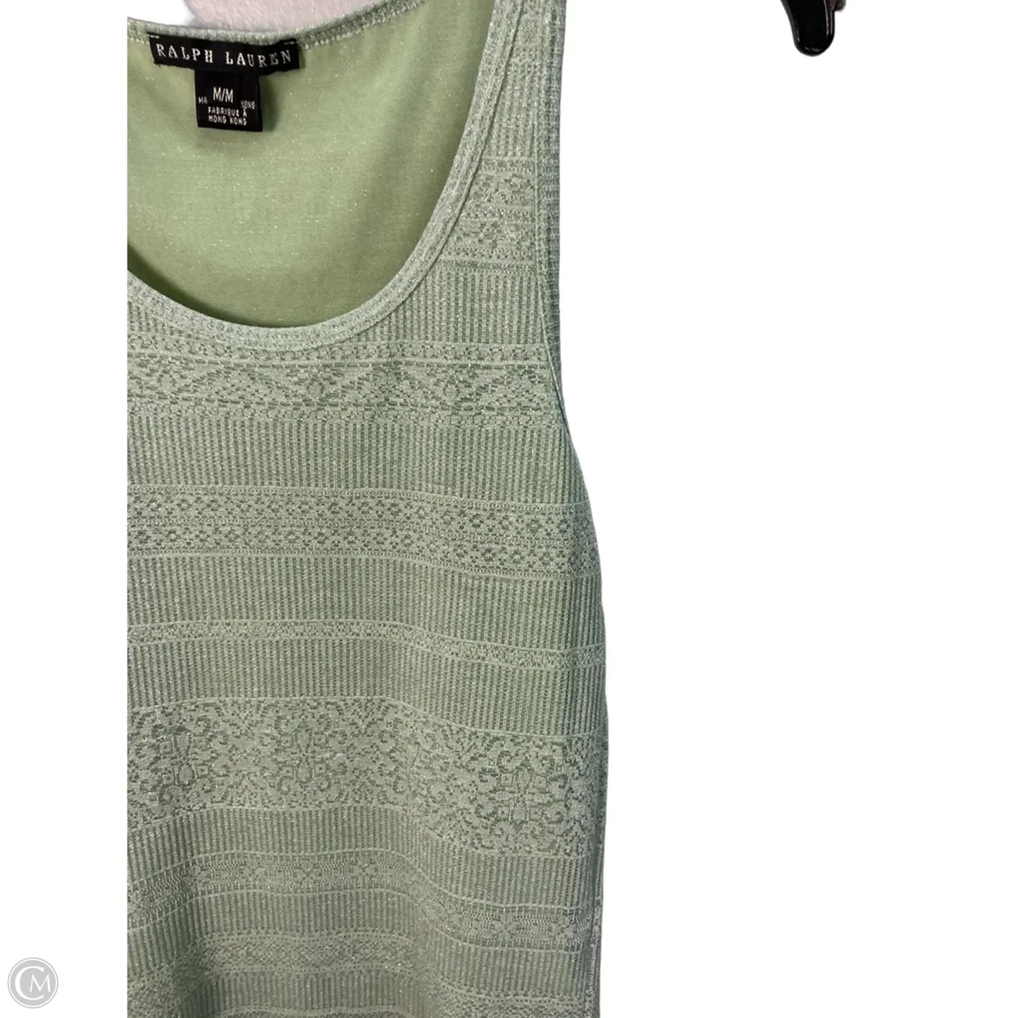 Top Sleeveless By Ralph Lauren In Green, Size: M