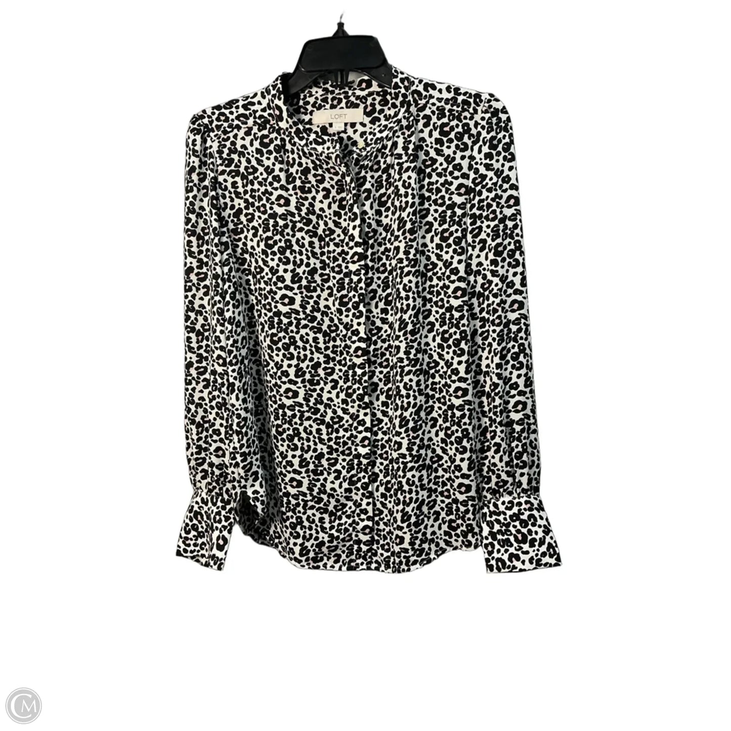 Top Long Sleeve By Loft In Animal Print, Size: S