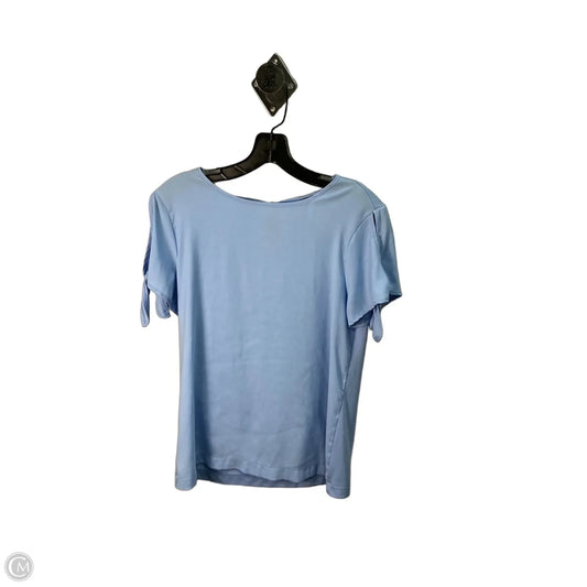 Top Short Sleeve By Ann Taylor In Blue, Size: S