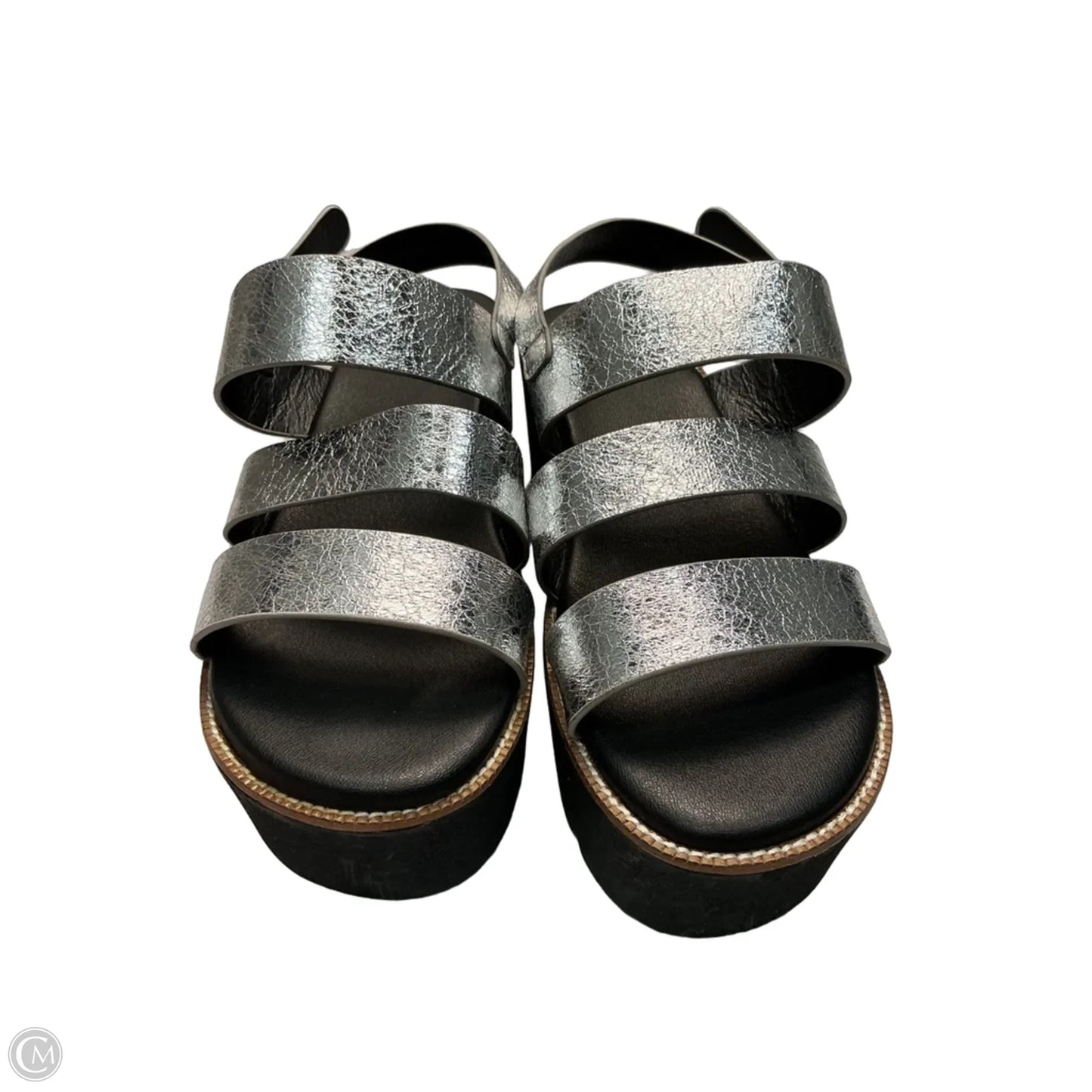 Sandals Heels Platform By Dirty Laundry In Silver, Size: 8.5