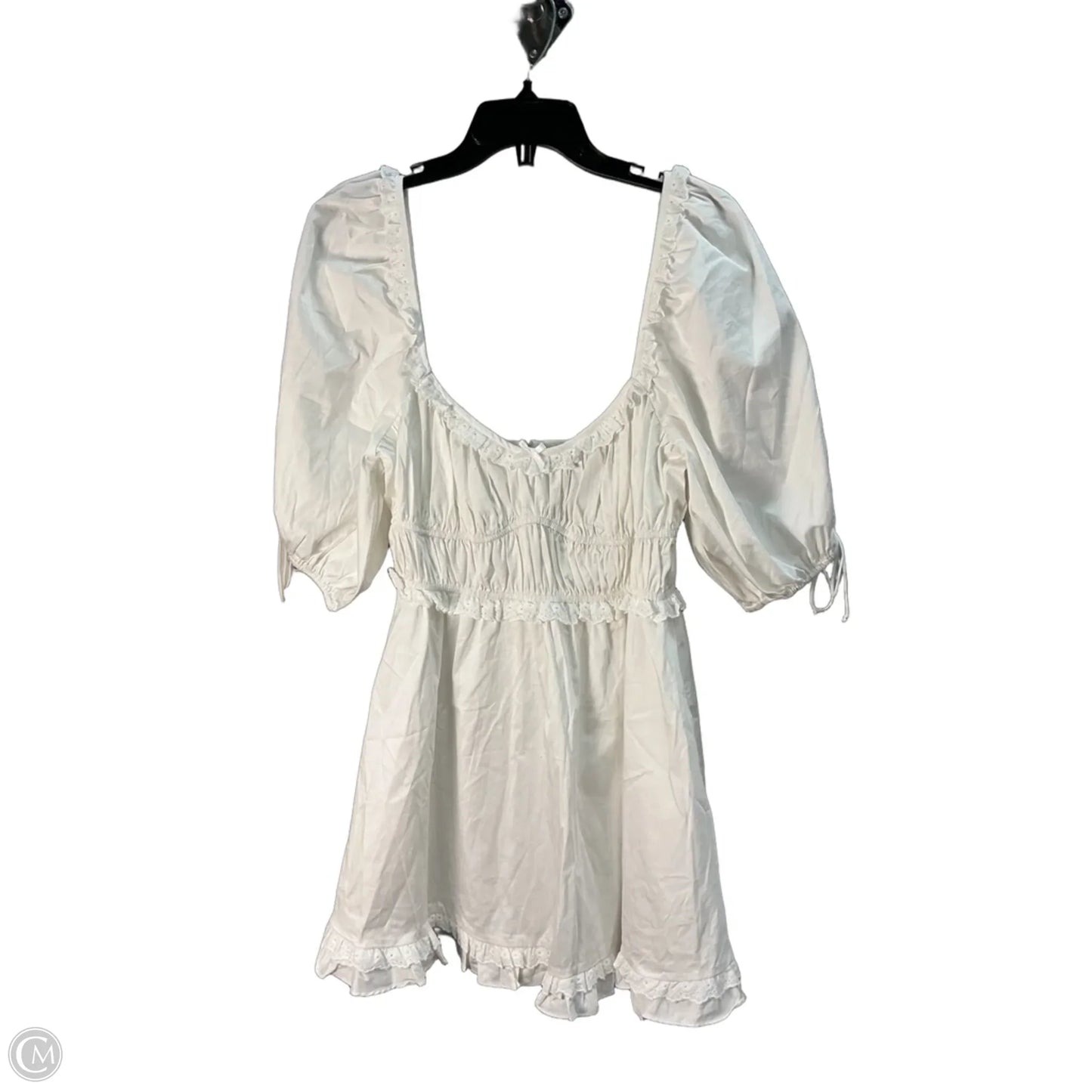 Dress Casual Short By For Love & Lemons In White, Size: Xl