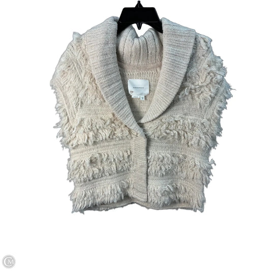 Vest Faux Fur & Sherpa By Anthropologie In Cream, Size: Xs