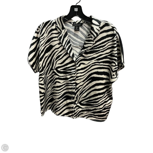 Top Short Sleeve By Rachel Zoe In Animal Print, Size: L