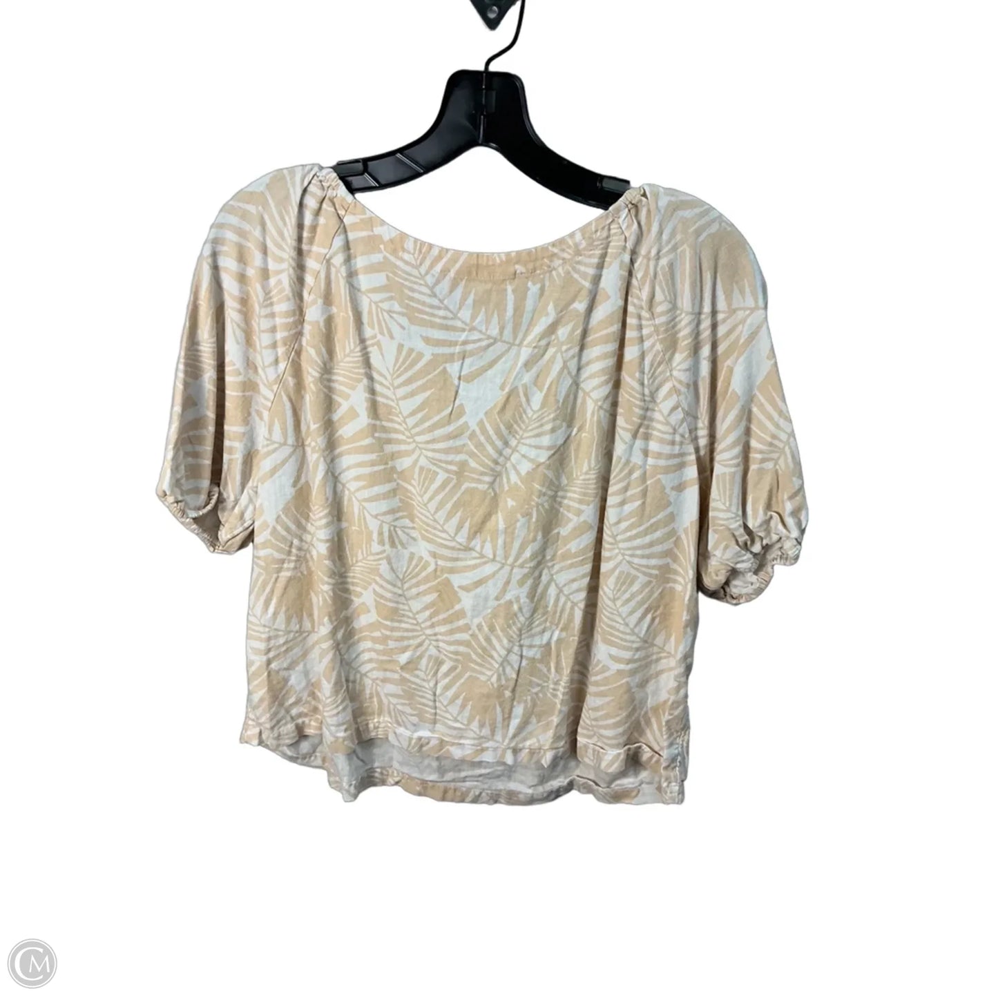 Top Short Sleeve By Loft In Orange, Size: M