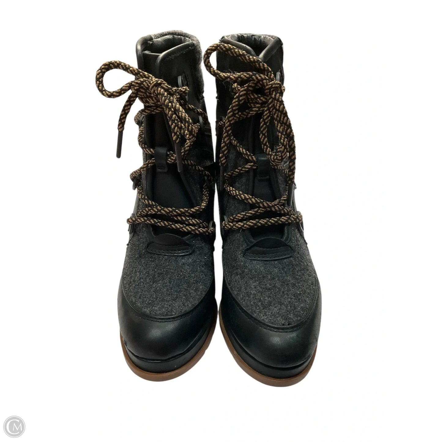 Boots Ankle Heels By Sorel In Grey, Size: 9