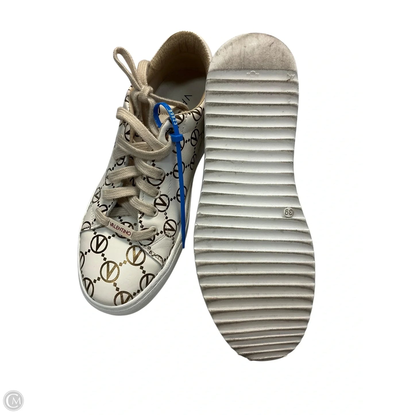 Shoes Designer By Valentino-mario In White, Size: 9