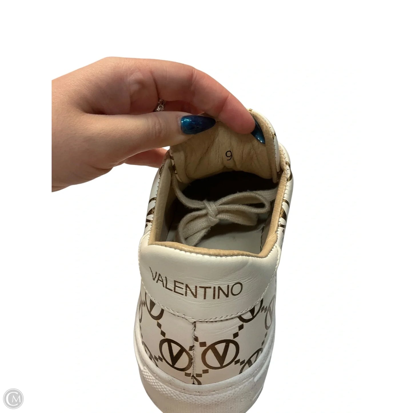 Shoes Designer By Valentino-mario In White, Size: 9
