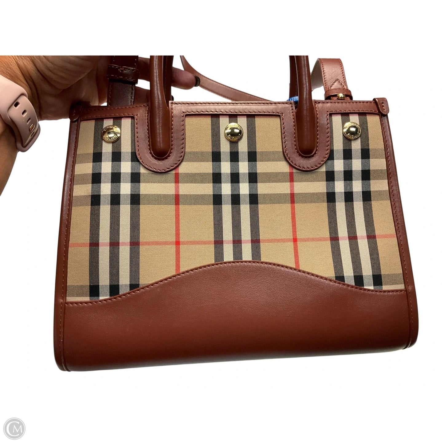 Tote Luxury Designer By Burberry, Size: Small
