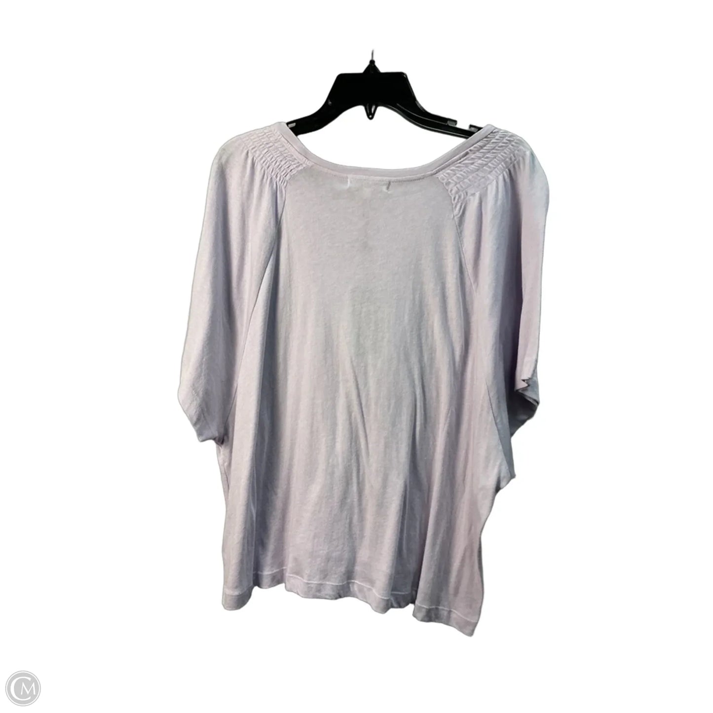Top Short Sleeve By Chaser In Purple, Size: L